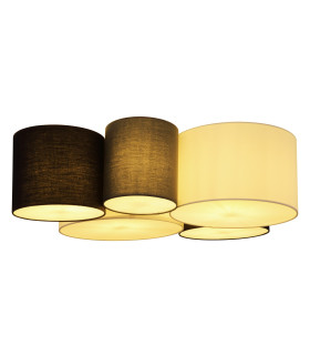 Makki Cylindrical Ceiling Light White 5x E27-1