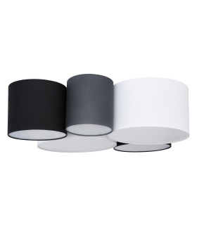 Makki Cylindrical Ceiling Light White 5x E27-2