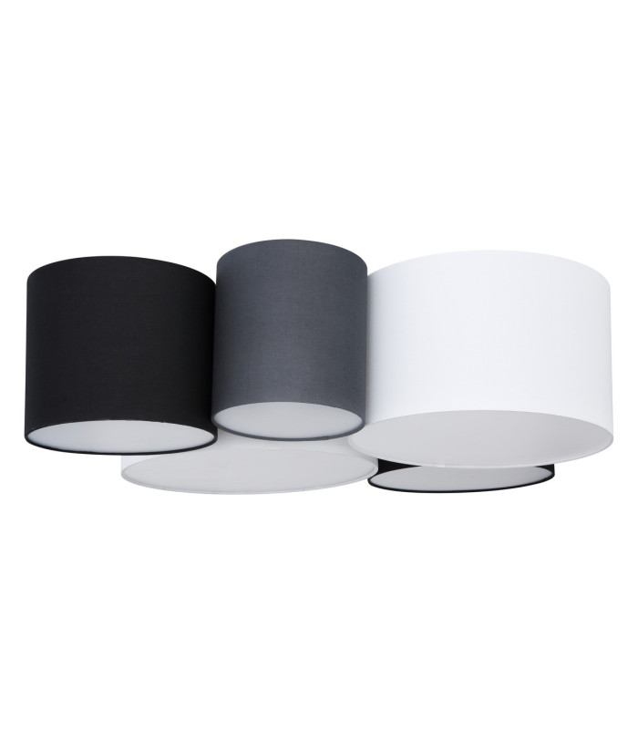 Makki Cylindrical Ceiling Light White 5x E27-2