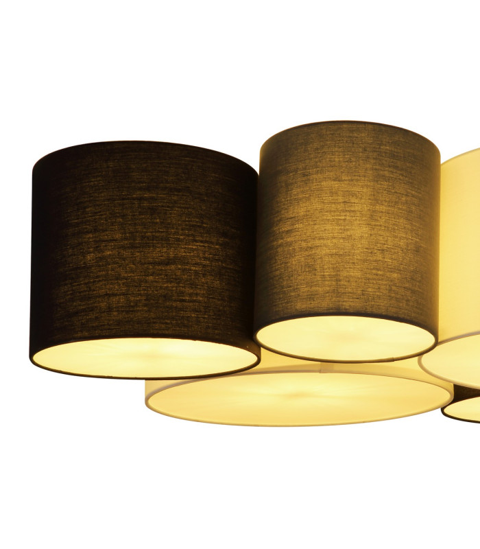 Makki Cylindrical Ceiling Light White 5x E27-3