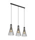 Milli Bar Pendant Ceiling Light Black 3x E27-1