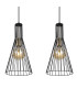 Milli Bar Pendant Ceiling Light Black 3x E27-4