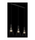 Milli Bar Pendant Ceiling Light Black 3x E27-5