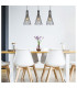 Milli Bar Pendant Ceiling Light Black 3x E27-7