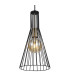 Milli Wire Frame Pendant Ceiling Light Black 1x E27-3