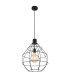 Edwin Wire Frame Pendant Ceiling Light Black 1x E27-1