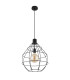 Edwin Wire Frame Pendant Ceiling Light Black 1x E27-2