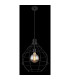 Edwin Wire Frame Pendant Ceiling Light Black 1x E27-4