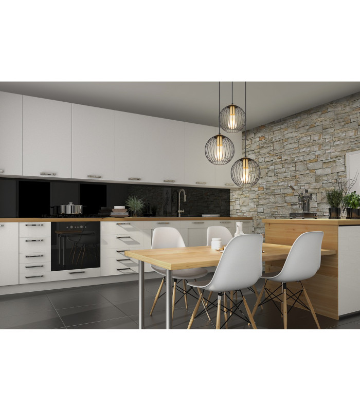 Eusebius Cluster Pendant Ceiling Light Black 3x E27-5