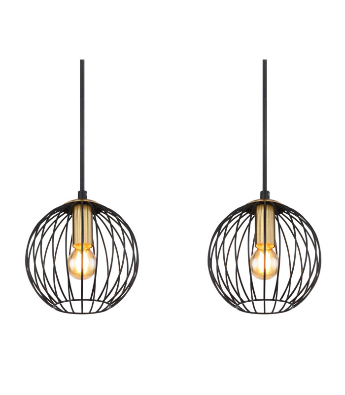 Eusebius Bar Pendant Ceiling Light Black 4x E14-4