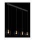 Eusebius Bar Pendant Ceiling Light Black 4x E14-5