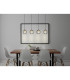 Eusebius Bar Pendant Ceiling Light Black 4x E14-7