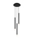 Ryan Cluster Pendant Ceiling Light Matt Black 3x G9-1