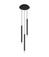 Ryan Cluster Pendant Ceiling Light Matt Black 3x G9-2