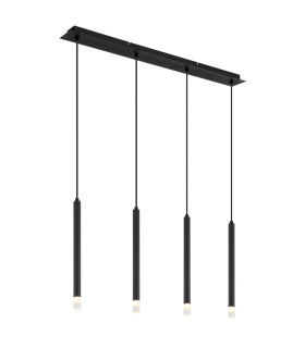 Ryan Bar Pendant Ceiling Light Matt Black 4x G9-1
