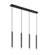 Ryan Bar Pendant Ceiling Light Matt Black 4x G9-2