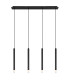 Ryan Bar Pendant Ceiling Light Matt Black 4x G9-3