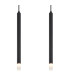 Ryan Bar Pendant Ceiling Light Matt Black 4x G9-4