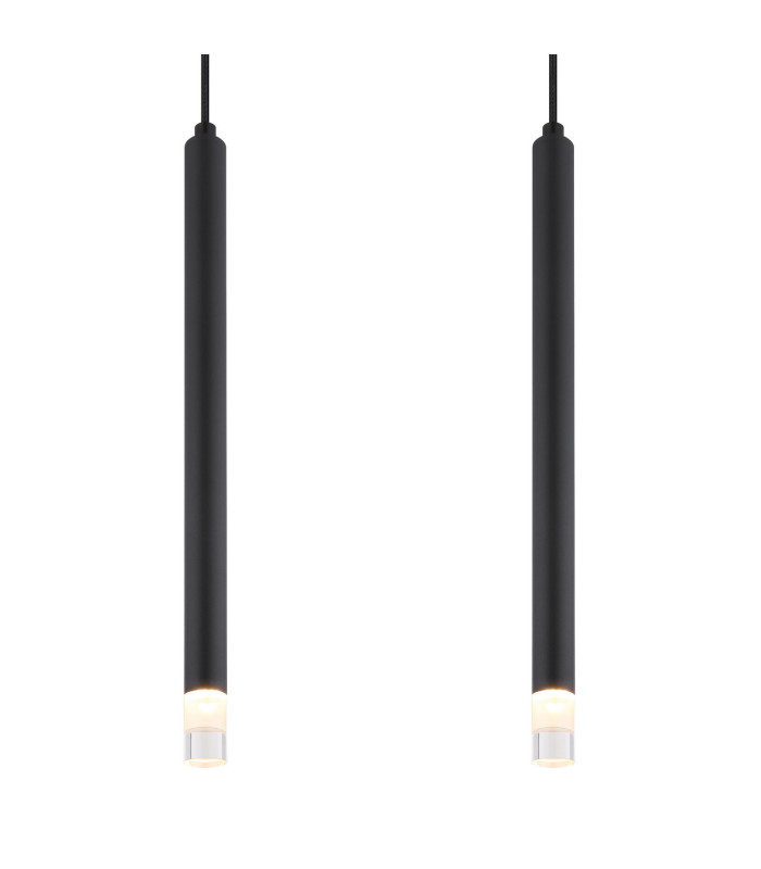 Ryan Bar Pendant Ceiling Light Matt Black 4x G9-4