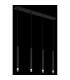 Ryan Bar Pendant Ceiling Light Matt Black 4x G9-5