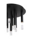 Ryan Multi Arm Semi Flush Ceiling Lamp Matt Black 9x G9-3