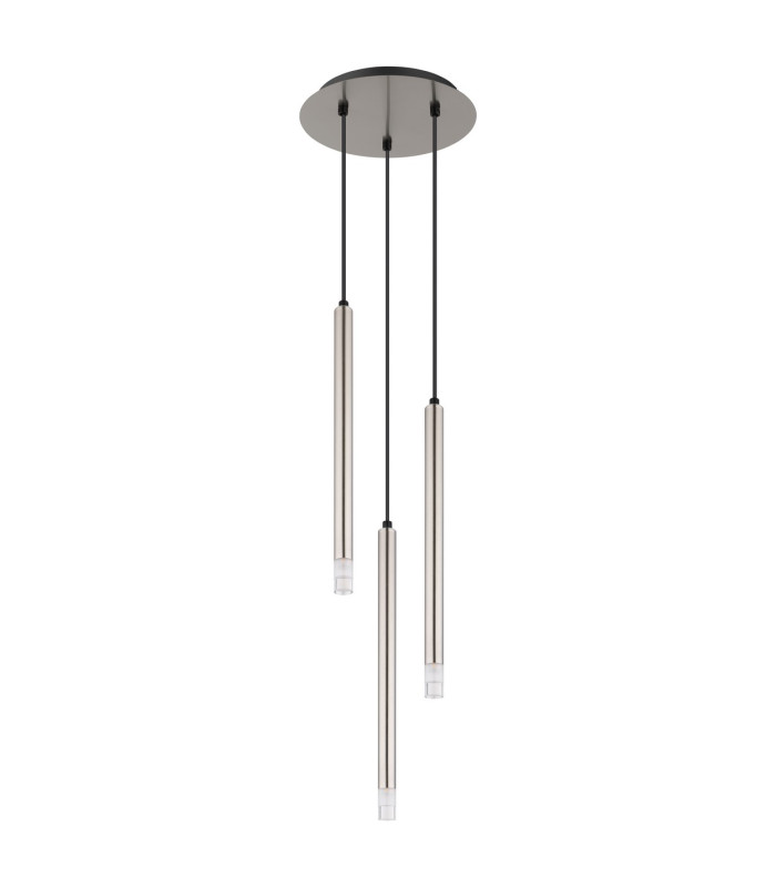 Ryan Cluster Pendant Ceiling Light Nickel Matt 3x G9-2