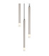 Ryan Cluster Pendant Ceiling Light Nickel Matt 3x G9-3