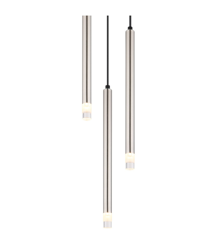Ryan Cluster Pendant Ceiling Light Nickel Matt 3x G9-3