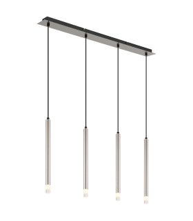 Ryan Bar Pendant Ceiling Light Nickel Matt 4x G9-1