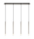 Ryan Bar Pendant Ceiling Light Nickel Matt 4x G9-3