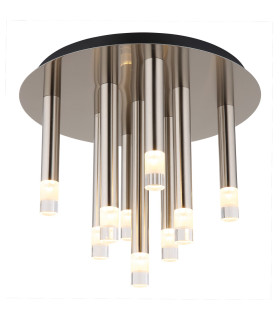 Ryan Multi Arm Semi Flush Ceiling Lamp Nickel Matt 9x G9-1