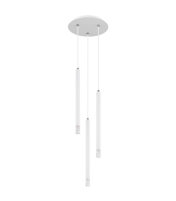 Ryan Cluster Pendant Ceiling Light White Matt 3x G9-2