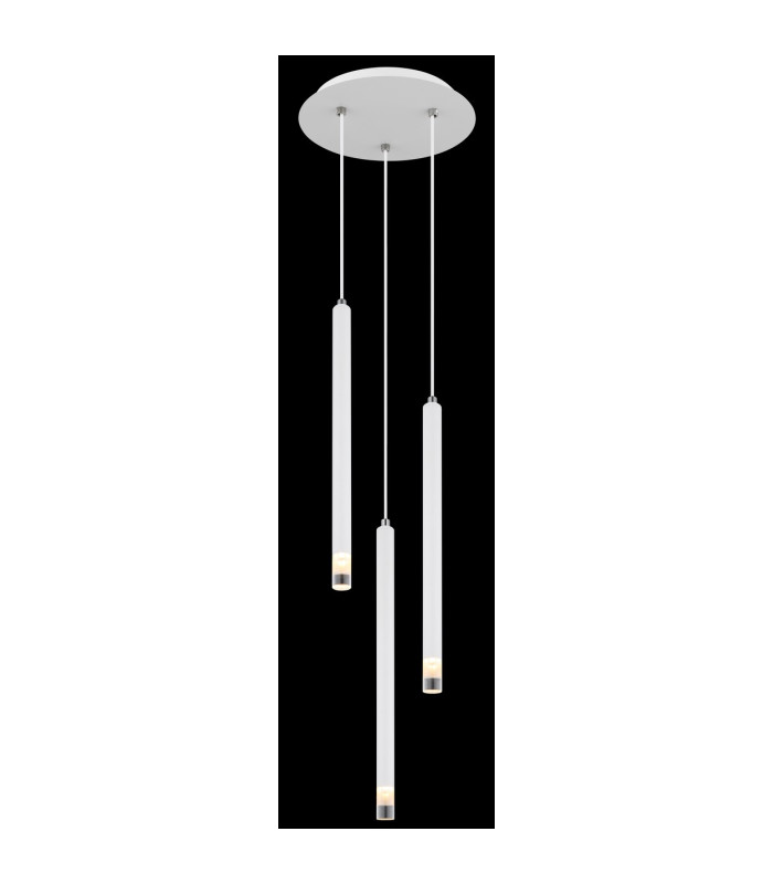 Ryan Cluster Pendant Ceiling Light White Matt 3x G9-4