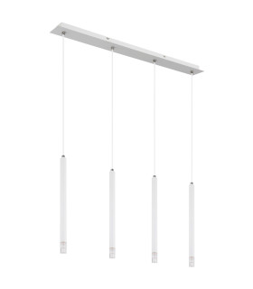 Ryan Bar Pendant Ceiling Light White Matt 4x G9-2
