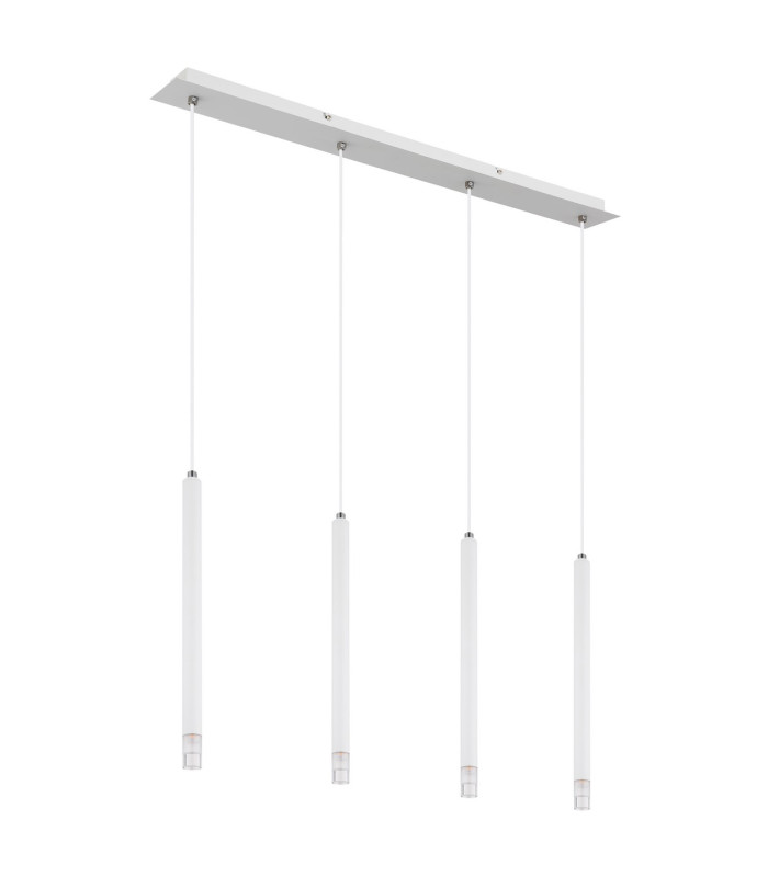 Ryan Bar Pendant Ceiling Light White Matt 4x G9-2