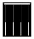 Ryan Bar Pendant Ceiling Light White Matt 4x G9-5