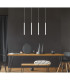 Ryan Bar Pendant Ceiling Light White Matt 4x G9-6