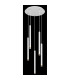 Ryan Cluster Pendant Ceiling Light White Matt 5x G9-3