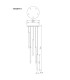 Ryan Cluster Pendant Ceiling Light White Matt 5x G9-6