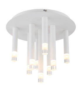 Ryan Multi Arm Semi Flush Ceiling Lamp White Matt 9x G9-1