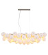 Udo Bar Pendant Ceiling Light Nickel Matt Balls Opal Glass Shade 6x E14-3