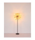Udo Multi Arm Floor Lamp Matt Black Balls Amber Glass Shade 6x E14-7
