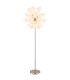 Udo Multi Arm Floor Lamp Nickel Matt Balls Opal Glass Shade 6x E14-1