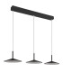 Lampone Bar Pendant Ceiling Light Matt Black 3x LED 4000K-2