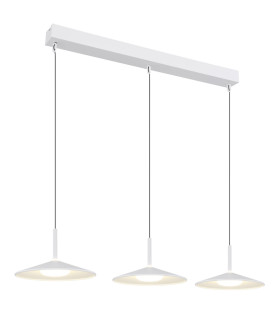 Lampone Bar Pendant Ceiling Light White Matt 3x LED 4000K-1