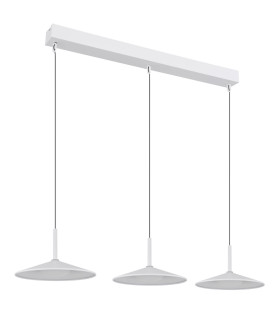 Lampone Bar Pendant Ceiling Light White Matt 3x LED 4000K-2