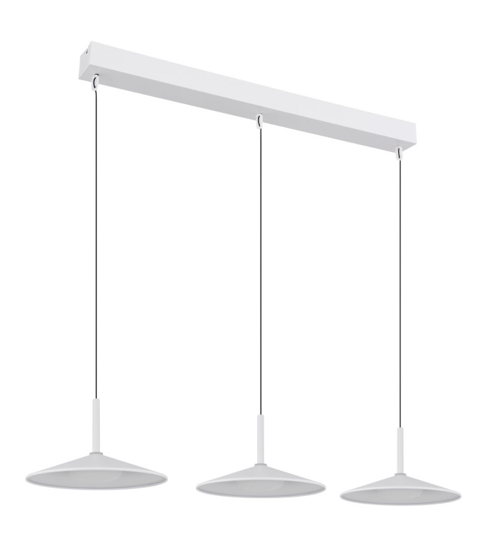 Lampone Bar Pendant Ceiling Light White Matt 3x LED 4000K-2