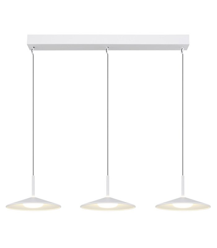 Lampone Bar Pendant Ceiling Light White Matt 3x LED 4000K-3