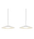 Lampone Bar Pendant Ceiling Light White Matt 3x LED 4000K-4