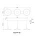 Lampone Bar Pendant Ceiling Light White Matt 3x LED 4000K-6